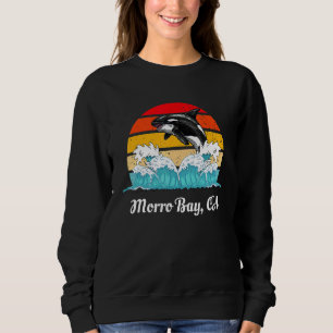 Sudadera Ballena asesina orca vintage Morro Bay Ca deterior