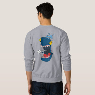 Sudadera Ballena azul en llamas