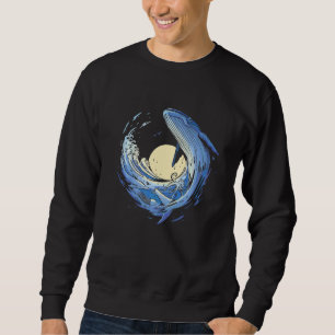 Sudadera Ballena azul jorobada marina mar animal océano