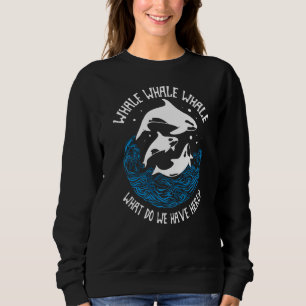 Sudadera Ballena Ballena ¿Qué Tenemos Aquí De Animales Mari