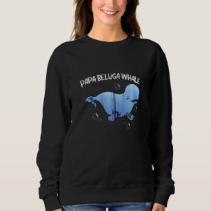 Sudadera Ballena Beluga Cool Para Hombres Papá Orca Ballena