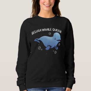 Sudadera Ballena Beluga Cool Para Mujeres Mamá Orca Ballena