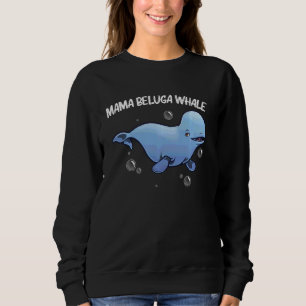 Sudadera Ballena Beluga Cool Para Mujeres Mamá Orca Ballena
