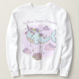 Sudadera Ballena de Unicornio voladora