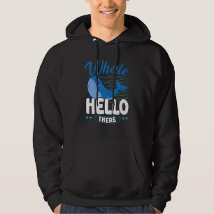 Sudadera Ballena Hola Allí Ballena Animal Pun Marine Bivari
