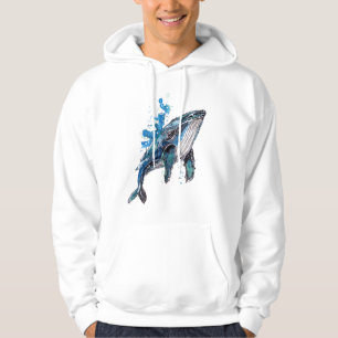 Sudadera Ballena jorobada azul