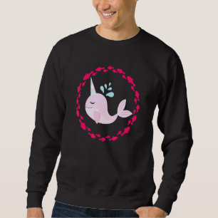 Sudadera Ballena Pequeña Con Muchos Peces Pequeños Alrededo