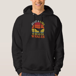 Sudadera Ballena Pez Vintage Solo Una Chica Que Ama Las Bal