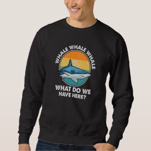 Sudadera Ballena Retro ¿Qué Tenemos Aquí Tiburones Bio Mari
