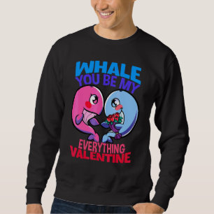 Sudadera Ballenas Azules Que Se Cita, Eres Mi Todo Vale