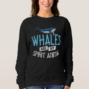 Sudadera Ballenas de ballena azul Cifras de Anima derecha