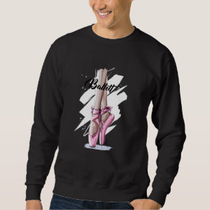 Sudadera Ballerina Ballet zapatillas balancines rosados Ba