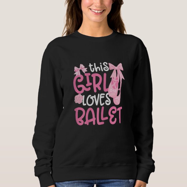 Sudadera Ballerina Girl Ballet Barre Ballet Dancer Pointe S (Anverso)