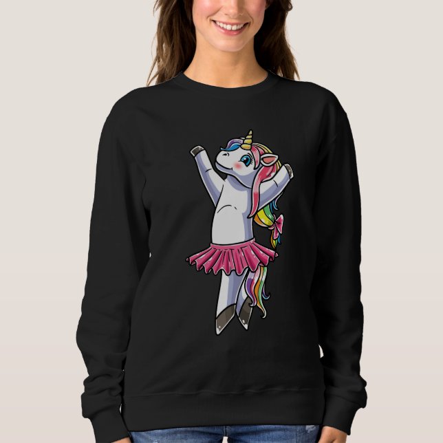 Sudadera Ballerina Unicorn Ballet Dance Dancing Danseuse (Anverso)