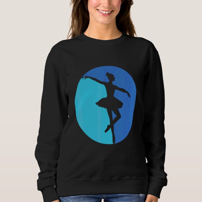 Sudadera Ballet Artístico Bailarina Pointe Barr Gráfico 21 (Anverso)