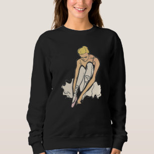 Sudadera Ballet Artístico Bailarina Pointe Barr Gráfico 3