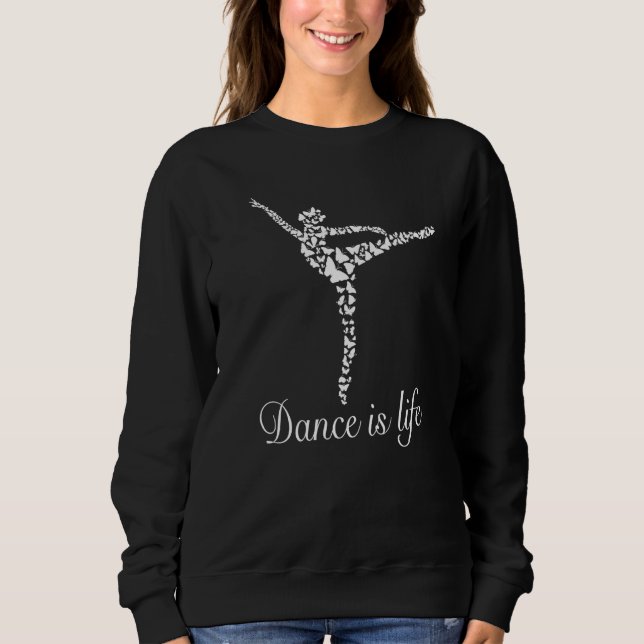 Sudadera Ballet Ballerina Chica Ballet Dance es Ballet Vida (Anverso)