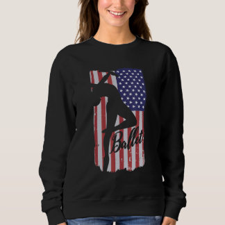 Sudadera Ballet Ballerina lean back patriotic dance US Flag