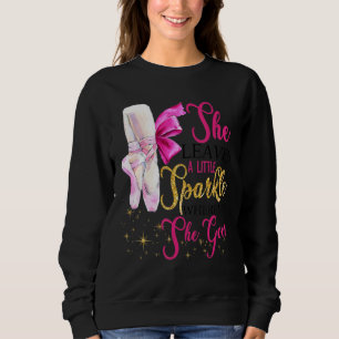 Sudadera Ballet Ballerina Pointe Zapatos Que Deja Esparkle 