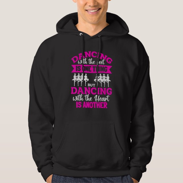 Sudadera Ballet Dancer Ballerina - Dancing with the feet is (Anverso)