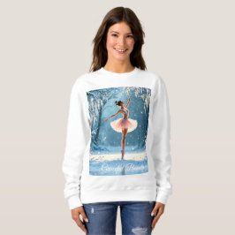 Sudadera Ballet de invierno hielo baile frosty vista del bo