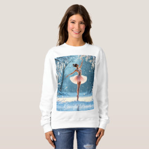 Sudadera Ballet de invierno hielo baile frosty vista del bo
