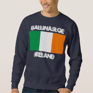 Sudadera Ballinasloe, Irlanda con bandera irlandesa
