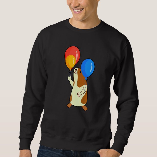 Sudadera Balloon Pig Graphic Guinea Pig Owner Pet Cavy Anim (Anverso)