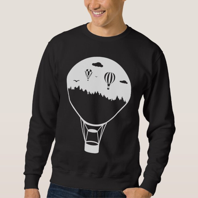 Sudadera Balloon Ride Gas Balloon Hot Air Balloon Ride (Anverso)