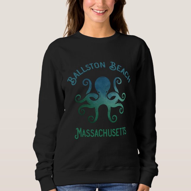 Sudadera Ballston Beach  Massachusetts  Souvenir (Anverso)