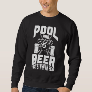Sudadera Balneario de billar Billiard Pool and Beer Por eso