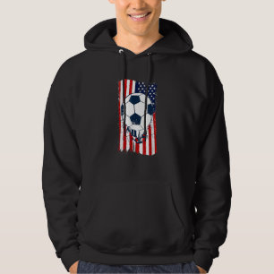 Sudadera Balón de fútbol Bandera estadounidense USA Hombres