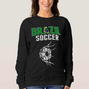 Sudadera Balón De Fútbol De Brasil En La Red   Aficionados 