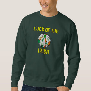 Sudadera Balón de fútbol de la bandera de Irlanda - Suerte 
