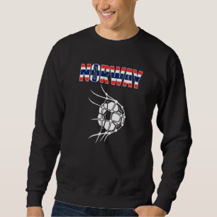 Sudadera Balón de fútbol de Noruega en la red Apoya el fútb