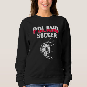 Sudadera Balón de fútbol de Polonia en la red Meta partida