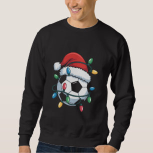 Sudadera Balón de fútbol de Santa Deportes Navidad Jugador