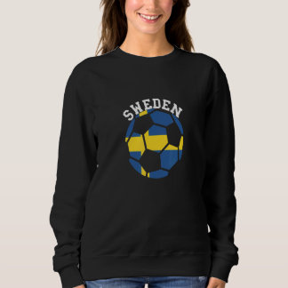 Sudadera Balón de fútbol de Suecia Bandera sueca Deporte Su