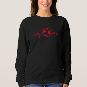 Sudadera Balón de fútbol Heartline Sports amor corazón L
