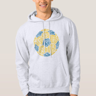 Sudadera Balón de fútbol Palabra de arte Wordle