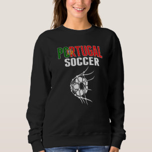 Sudadera Balón de fútbol portugués en la red  S fútbol port