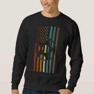 Sudadera Balón retro soocer de bandera de fútbol