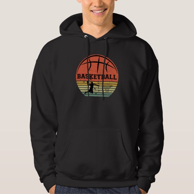 Sudadera Baloncestista slam dunk vintage retro sunset (Anverso)
