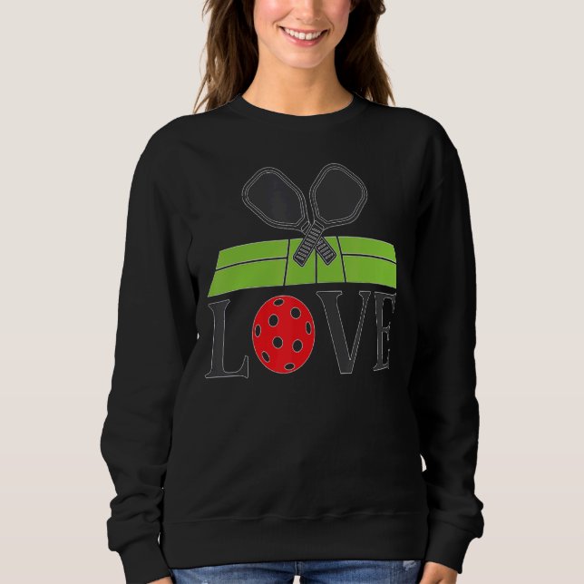 Sudadera Baloncesto Amor Pickleball Juega Pickleball (Anverso)