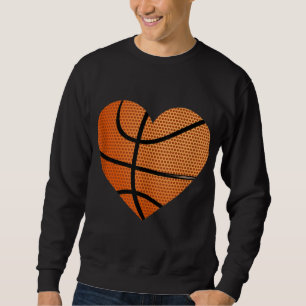 Sudadera Baloncesto Ball Love Heart Mom Dad Sports Player F