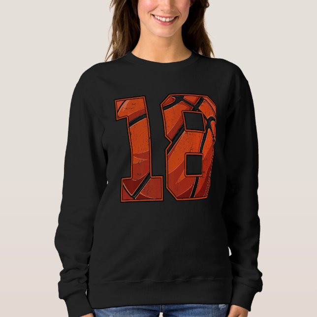 Sudadera Baloncesto Chica 18 cumpleaños 18 años (Anverso)