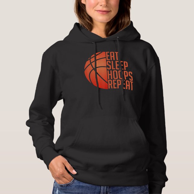 Sudadera Baloncesto Comer Sleep Hoops Repetir (Anverso)