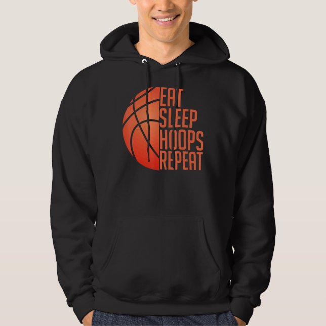 Sudadera Baloncesto Comer Sleep Hoops Repetir (Anverso)