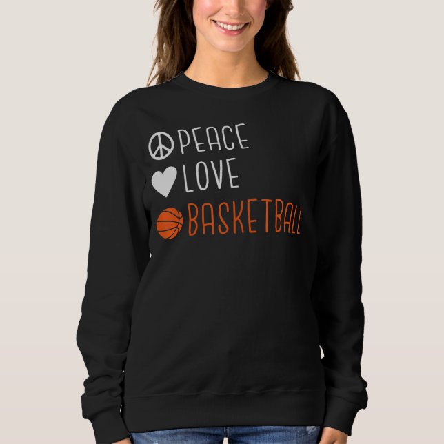 Sudadera Baloncesto de Peace Love (Anverso)