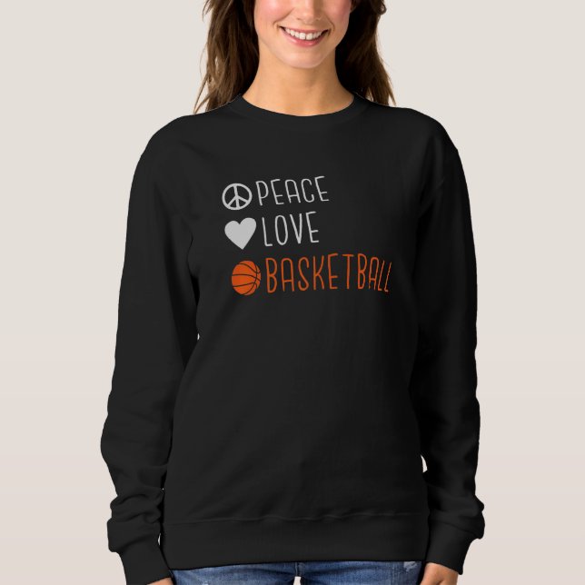 Sudadera Baloncesto de Peace Love (Anverso)